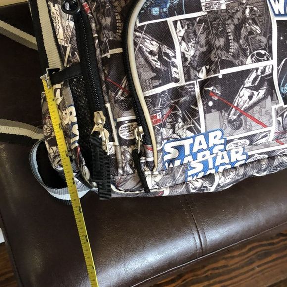 STAR WARS Black & White Comic Strip Adjustable Strap Knapsack Back Pack Unisex - Picture 9 of 13
